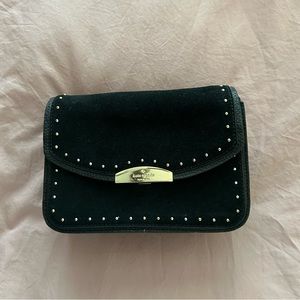 Kate spade suede crossbody with studs